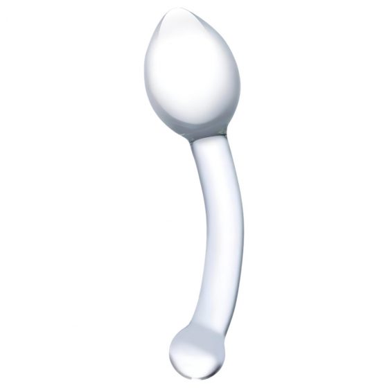 Gläs Glas Pure Indulgence Glass Anal Slider- sklenené dvojité análne dildo (priehľadné)