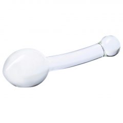   Gläs Glas Pure Indulgence Glass Anal Slider- sklenené dvojité análne dildo (priehľadné)