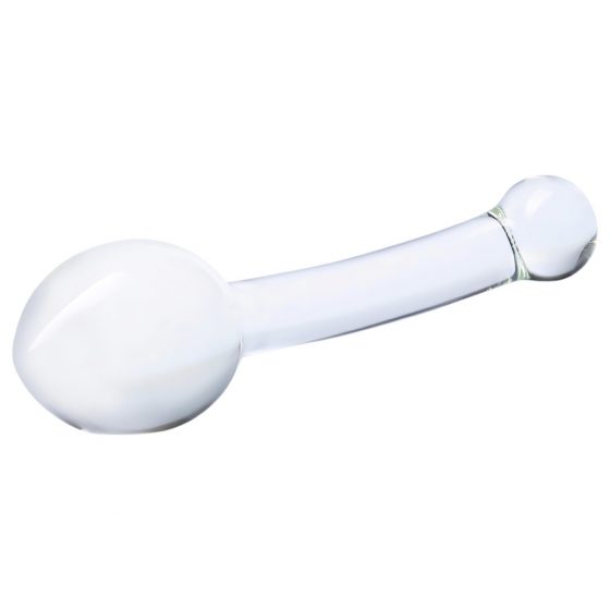 Gläs Glas Pure Indulgence Glass Anal Slider- sklenené dvojité análne dildo (priehľadné)