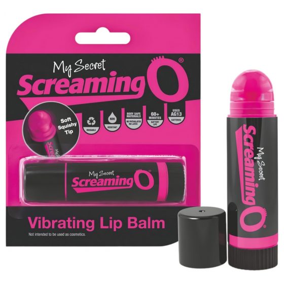 My Secret Screaming O Vibrating Lip Balm - vibrátor v tvare rúžu (pink-čierny)