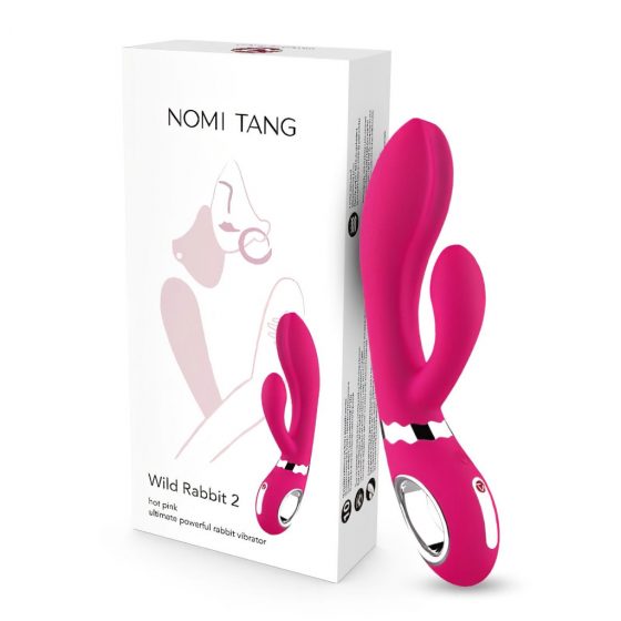 Nomi Tang Wild Rabbit 2 - dobíjací vibrátor na bod G s tyčinkou (ružový)