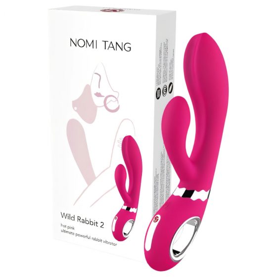 Nomi Tang Wild Rabbit 2 - dobíjací vibrátor na bod G s tyčinkou (ružový)