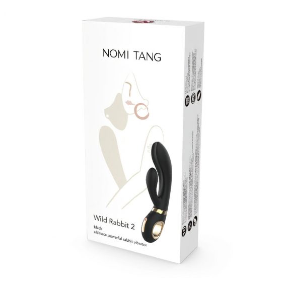 Nomi Tang Wild Rabbit 2 - dobíjací vibrátor na bod G s tyčinkou (čierny)