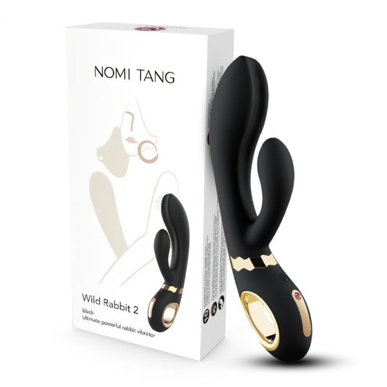 Nomi Tang Wild Rabbit 2 - dobíjací vibrátor na bod G s tyčinkou (čierny)