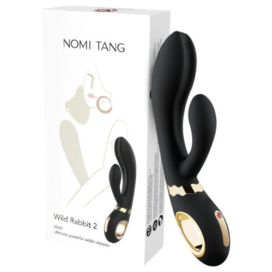 Nomi Tang Wild Rabbit 2 - dobíjací vibrátor na bod G s tyčinkou (čierny)