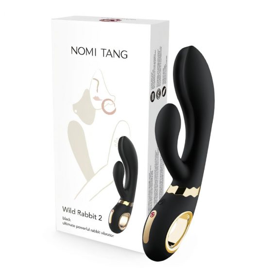 Nomi Tang Wild Rabbit 2 - dobíjací vibrátor na bod G s tyčinkou (čierny)