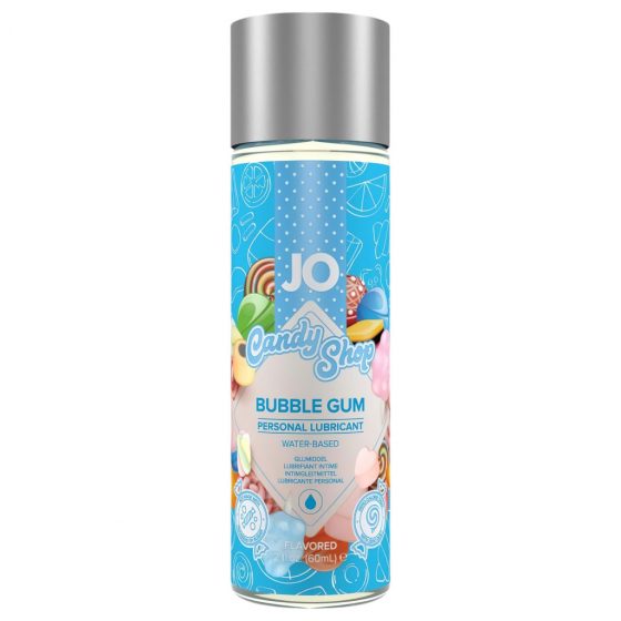 JO Candy Shop Bubble Gum - lubrikant na báze vody (60ml) - žuvačka