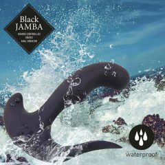   FEELZTOYS Black Jamba - dobíjací, rádiom riadený, vyhrievaný análny vibrátor (čierny)