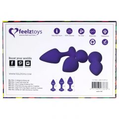 FEELZTOYS Bibi - fialová análna sada (3 diely)