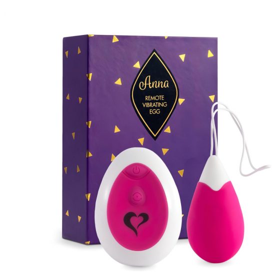 FEELZTOYS Anna - nabíjacie vibračné vajíčko s ovládačom (pink)