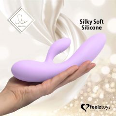   / FEELZTOYS Lea - batériový, vodotesný dvojmotorový vibrátor na bod G (bledo fialový)