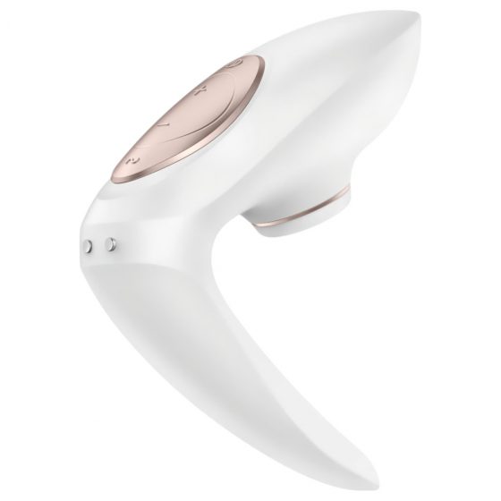 Satisfyer Pro 4 Couples - nabíjací párový vibrátor a stimulátor klitorisu (biely)