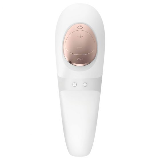 Satisfyer Pro 4 Couples - nabíjací párový vibrátor a stimulátor klitorisu (biely)