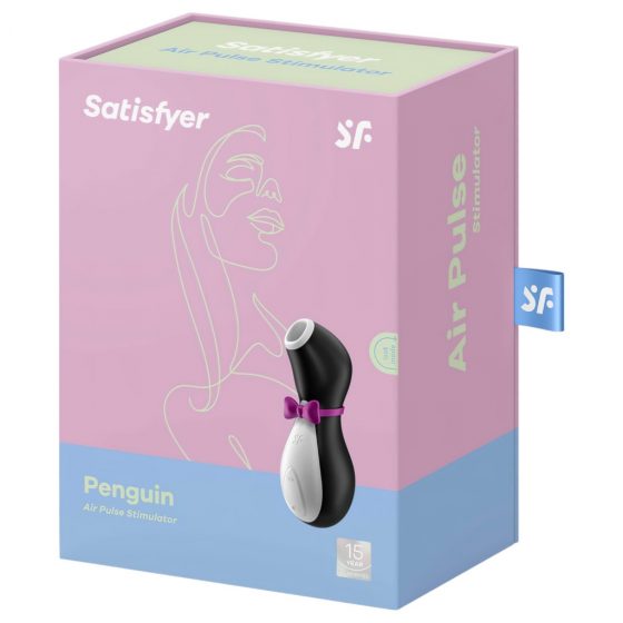 Satisfyer Penguin - nabíjací, vodotesný stimulátor klitorisu (čierno - biely)