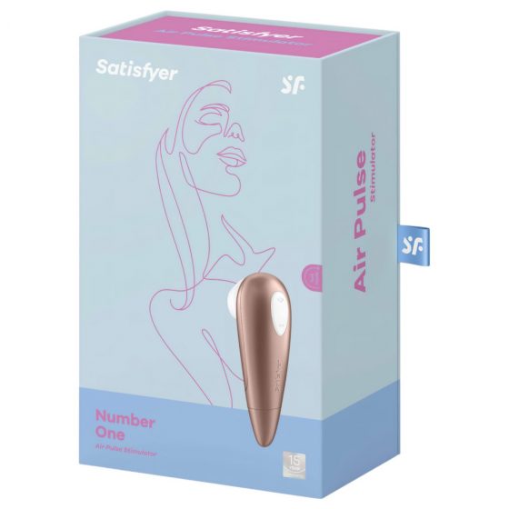 Satisfyer Number One - vodotesný stimulátor klitorisu (hnedý)