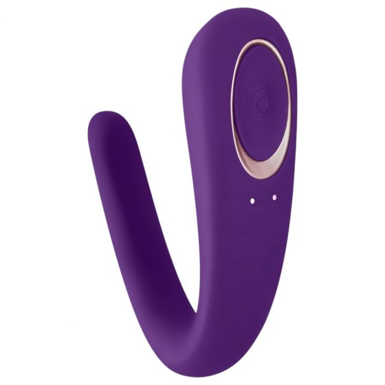 Satisfyer Double Classic - vodotesný párový vibrátor (fialový)