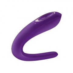   Satisfyer Double Classic - vodotesný párový vibrátor (fialový)