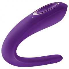   Satisfyer Double Classic - vodotesný párový vibrátor (fialový)