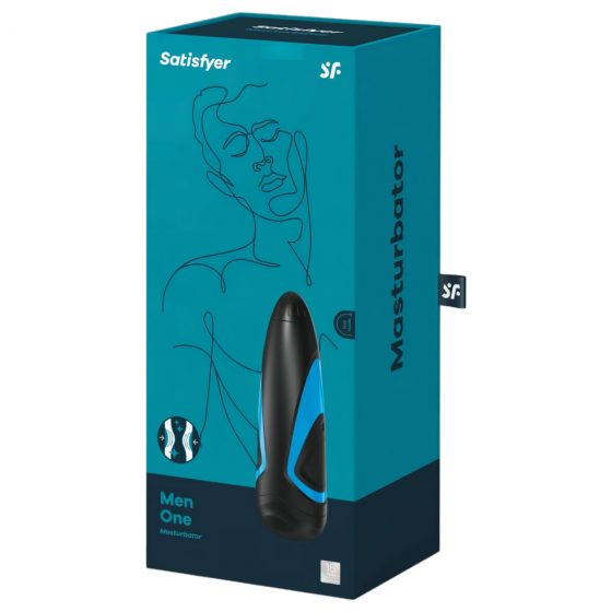 Satisfyer Men One - sací masturbátor (modro-čierny)