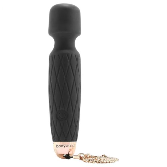 Bodywand Luxe - nabíjateľný mini masážny vibrátor (čierny)