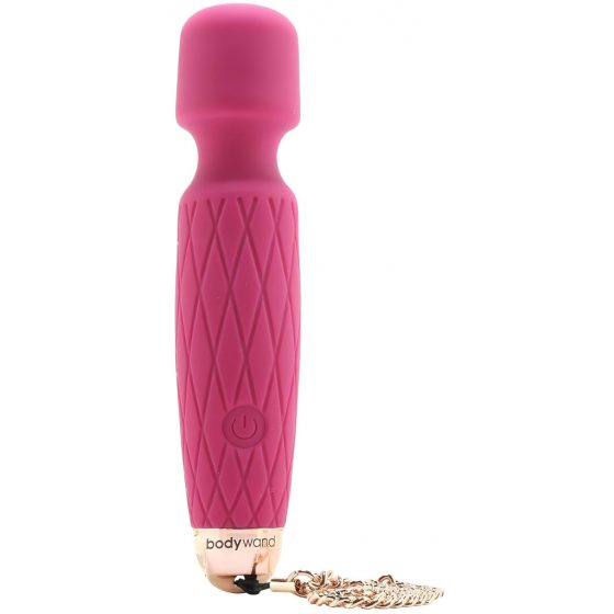 Bodywand Luxe - dobíjací mini masážny vibrátor (tmavo ružový)