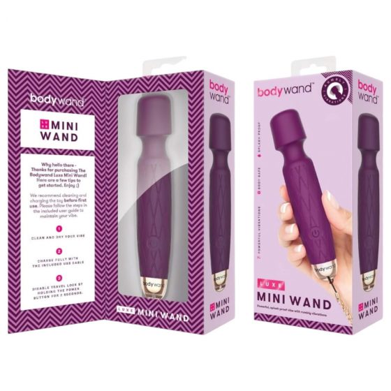 Bodywand Luxe - dobíjací mini masážny vibrátor (fialový)