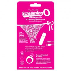   MySecret Screaming Panty - nabíjacie vibračné tangá (ružové) S-L