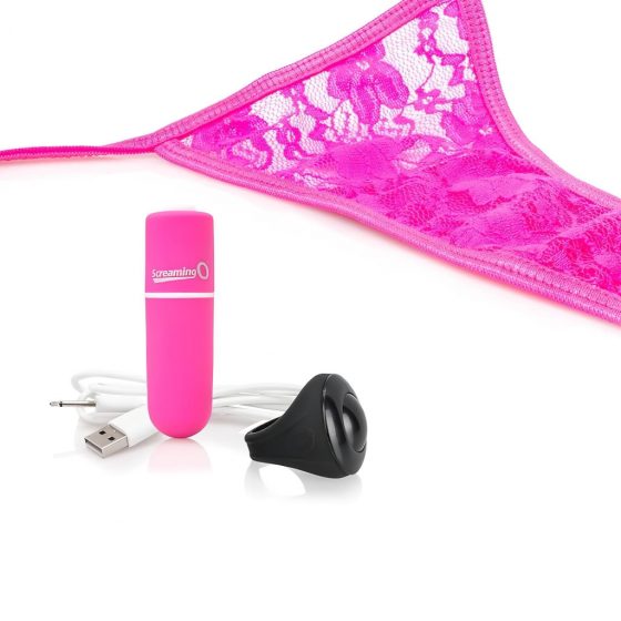 MySecret Screaming Panty - nabíjacie vibračné tangá (ružové) S-L