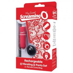   MySecret Screaming Panty - nabíjacie vibračné tangá - červené (S-L)