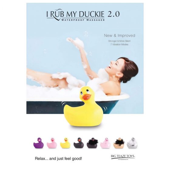 My Duckie Classic 2.0 - vibrátor na klitoris - hravá vodotesná kačička (ružová)