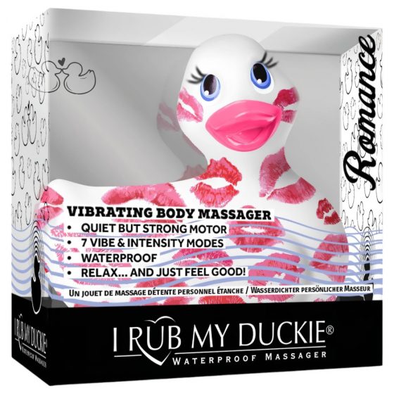 My Duckie Romance 2.0 - vodotesný klitorisový vibrátor (bielo-ružový)