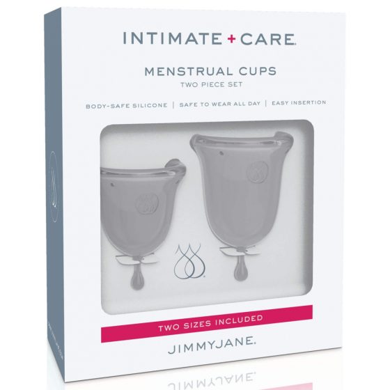 Jimmyjane - Menštruačné kalíšky pre intímnu hygienu (číre)