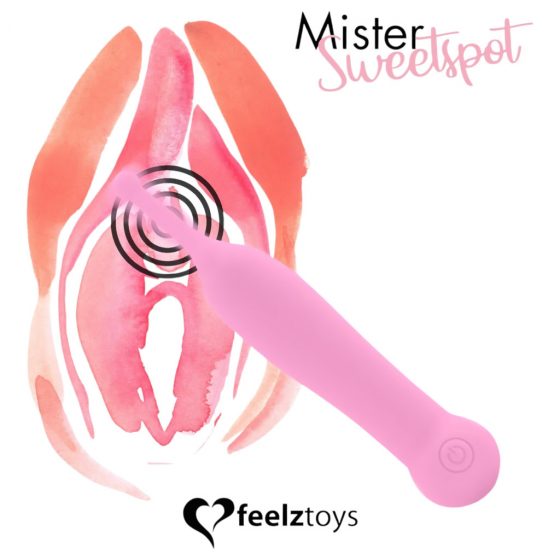 FEELZTOYS Mister Sweetspot - dobíjací, vodotesný vibrátor na klitoris (ružový)