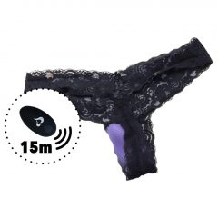   FEELZTOYS Panty - nabíjací vibrátor na klitoris s diaľkovým ovládaním (čierne)