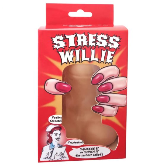 Stress Willie - antistresová loptička - penis (telová farba)