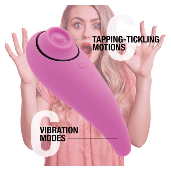 FEELZTOYS Femmegasm - dobíjací, vodotesný vaginálny a klitorálny vibrátor (ružový)