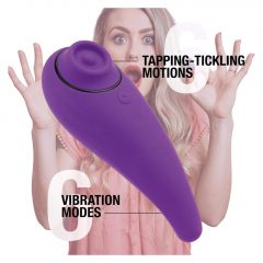   FEELZTOYS Femmegasm - dobíjací, vodotesný vaginálny a klitorálny vibrátor (fialový)