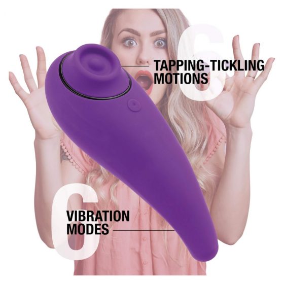 FEELZTOYS Femmegasm - dobíjací, vodotesný vaginálny a klitorálny vibrátor (fialový)