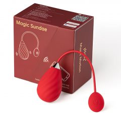   Magic Motion Sundae - inteligentné dobíjacie vibračné vajíčko (červené)