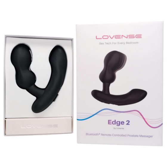 LOVENSE Edge 2 - inteligentný, nabíjací vibrátor na prostatu (čierny)