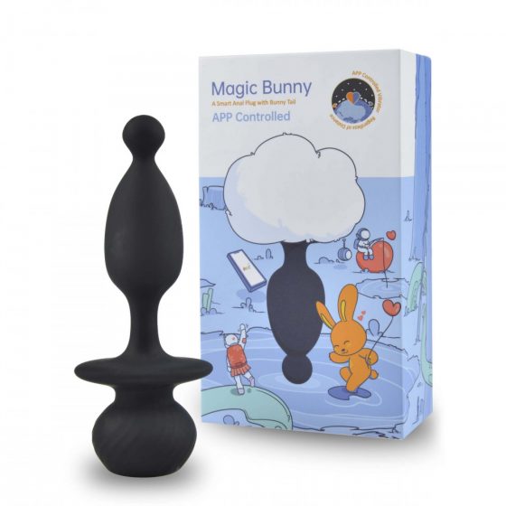 Magic Motion Bunny - inteligentný vibračný análny vibrátor s uškami zajačika (biely)