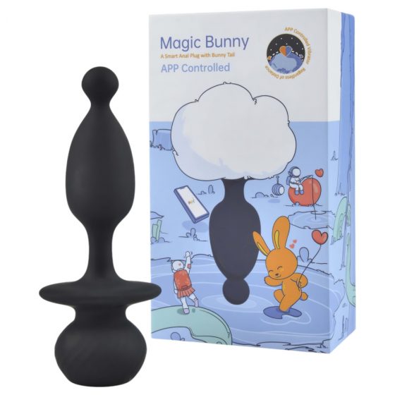 Magic Motion Bunny - inteligentný vibračný análny vibrátor s uškami zajačika (biely)