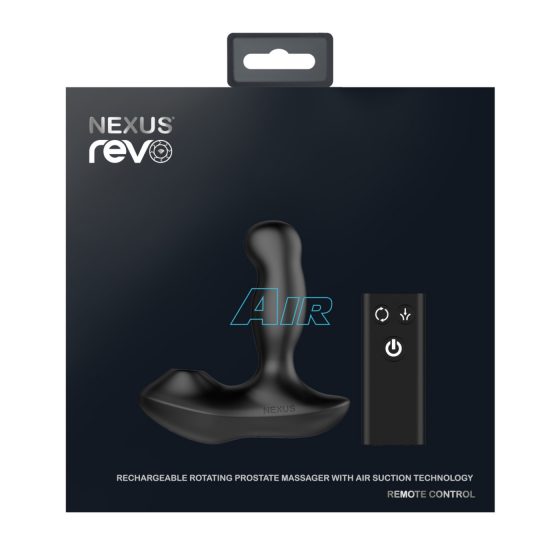 Nexus Revo Air - rotačný prostatický vibrátor (čierny)