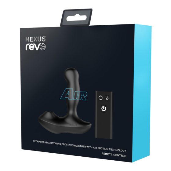 Nexus Revo Air - rotačný prostatický vibrátor (čierny)