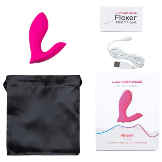 LOVENSE Flexer Panty - dobíjací vibrátor 2v1 (ružový)